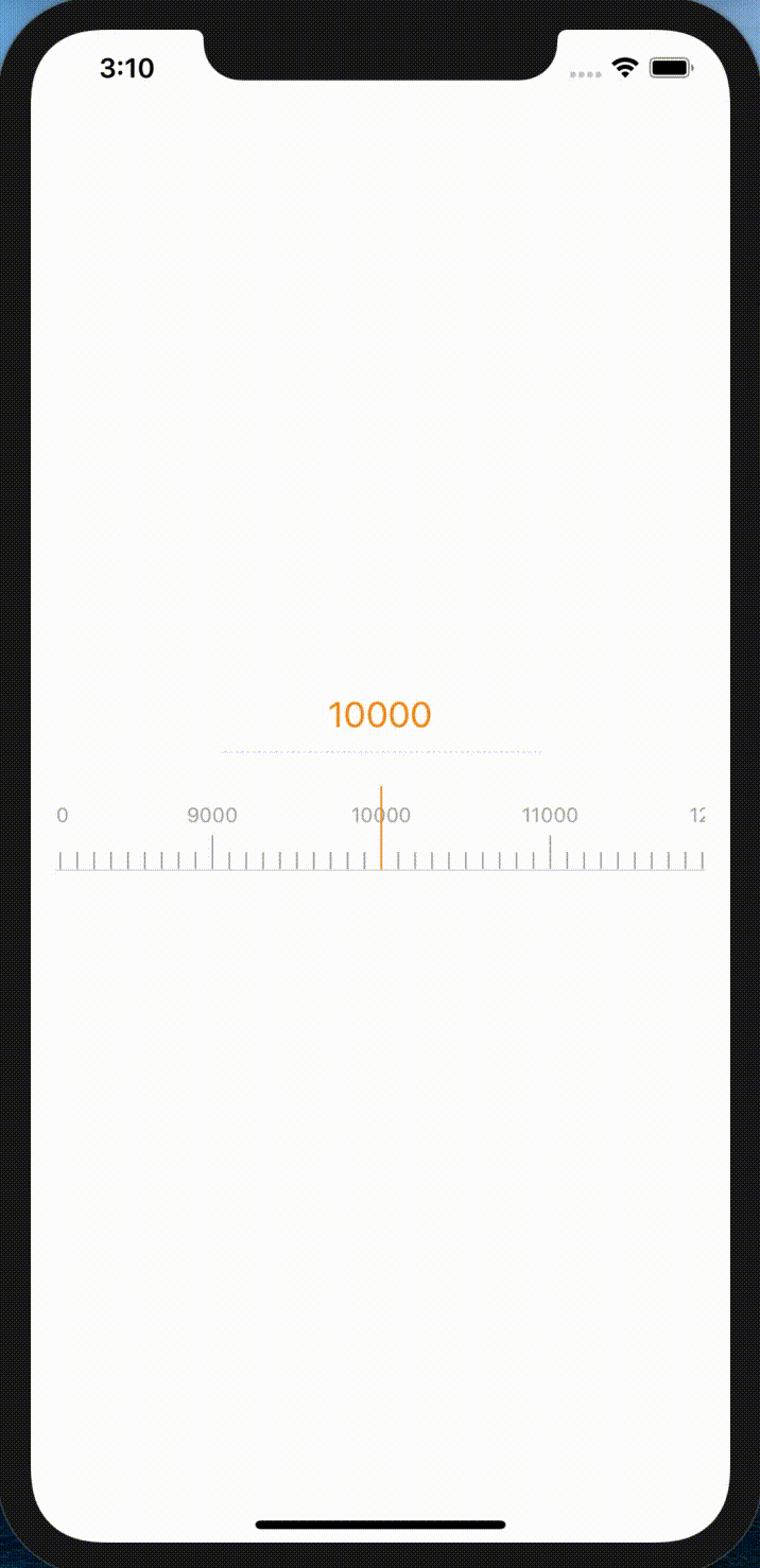 iOS自定义一个游标卡尺滑动功能案例