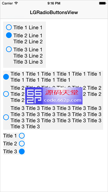 在iOS中实现radio button